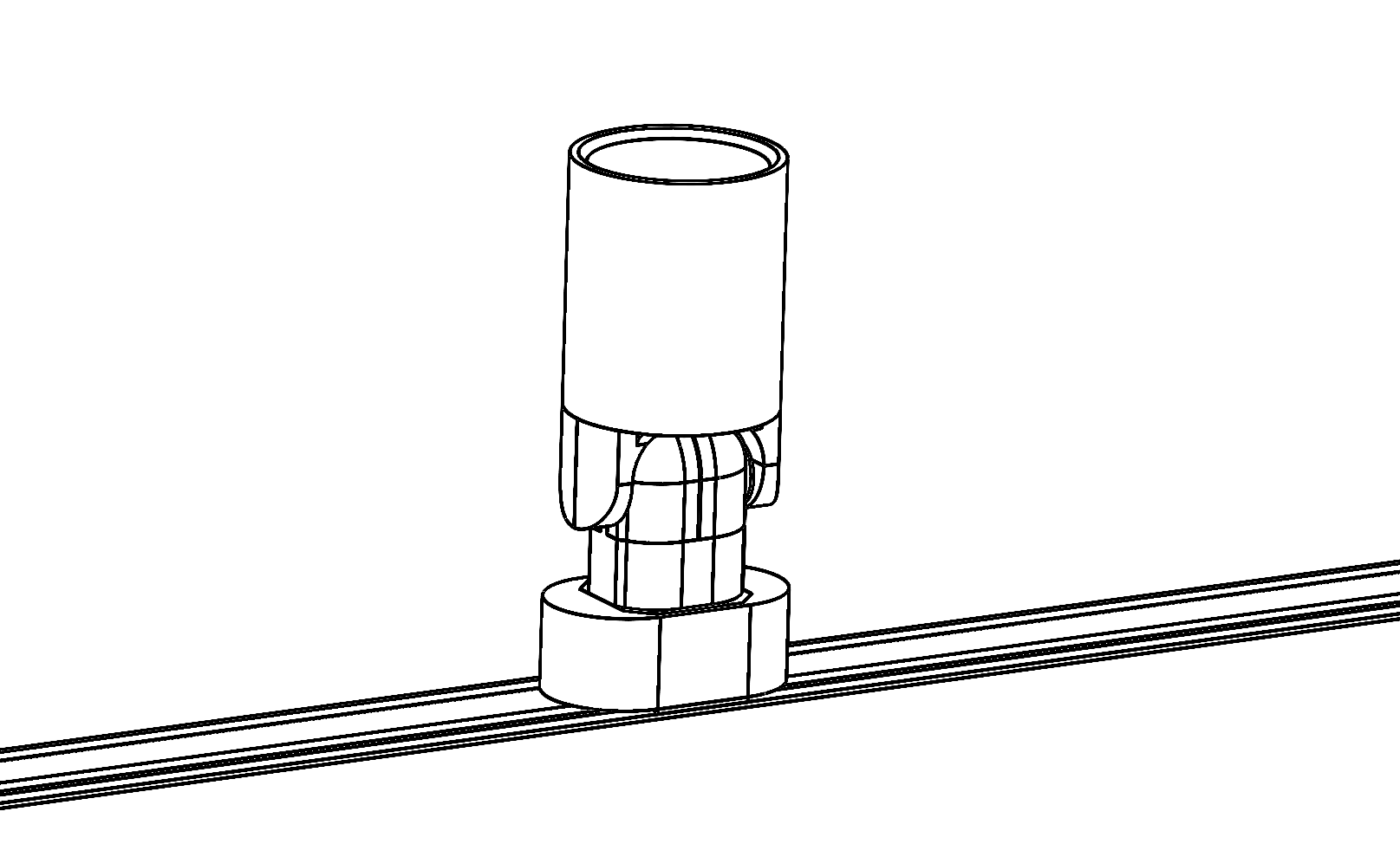 Lampen und Schienen