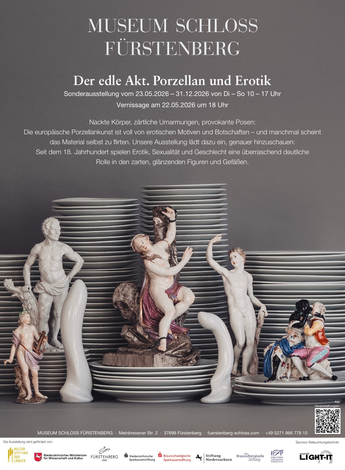 Vorschau des Ausstellungsmotivs Der edle Akt im Museum Schloss Fürstenberg